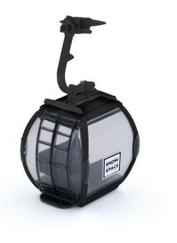 Jägerndorfer JC82557: H0 Cable Car Gondola Omega V Flying Mozart 1:87