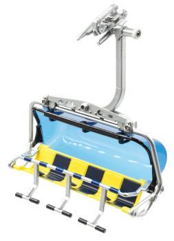 Jägerndorfer JC86400: 6-seater chairlift 1:32 yellow/blue Bubble