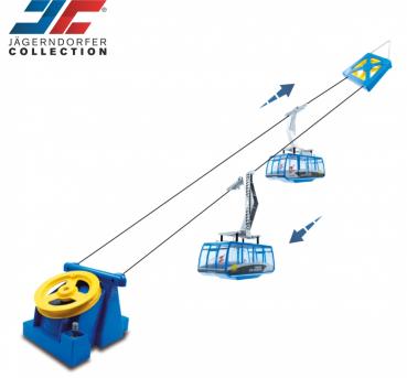 Jägerndorfer JC89390: Electric Pendulum Cable Car with 2x Tiroler Zugspitz Gondola, 1:32